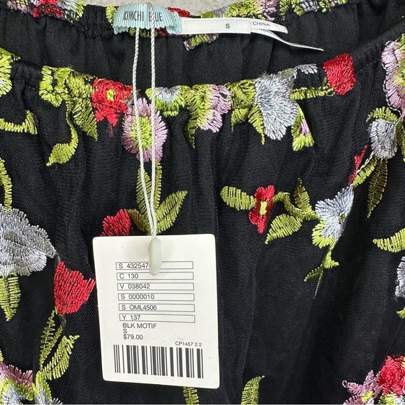NWT Urban Outfitters Kimchi Blue Embroidered Floral Off Shoulder Mini Dress - Picture 5 of 8